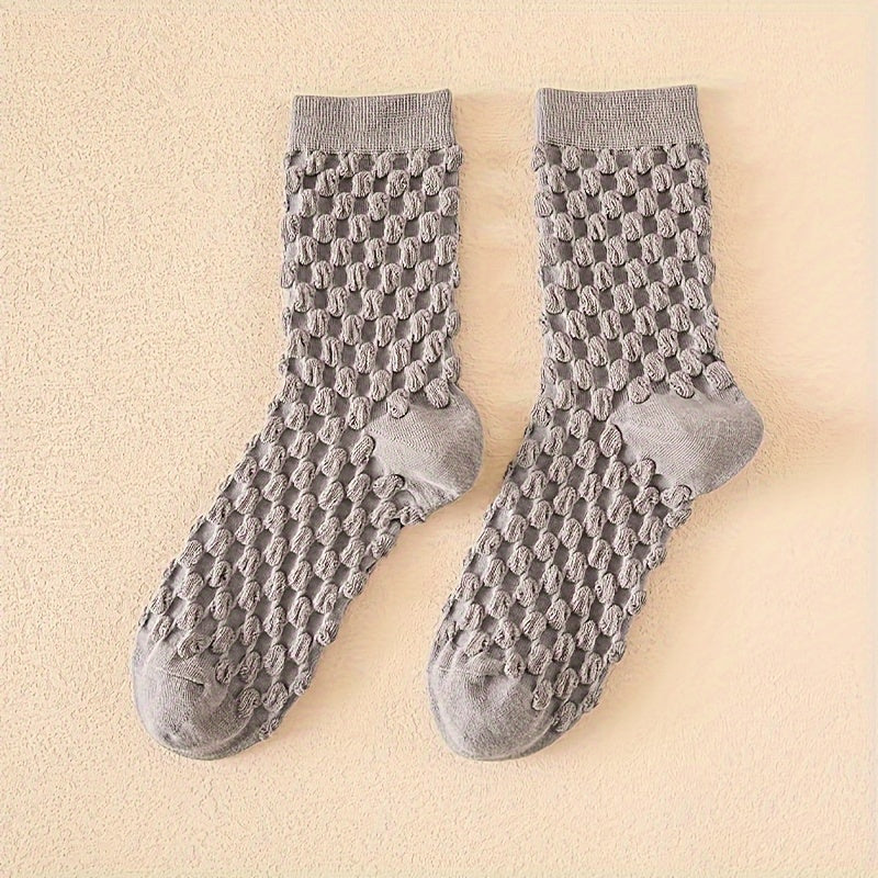 5 Pairs Comfy Mid Tube Socks Women's Stockings