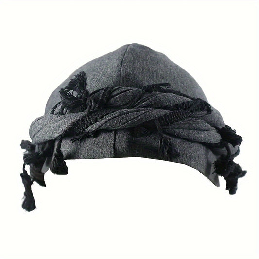 Vintage Twist Head Wraps Turban with Tassel