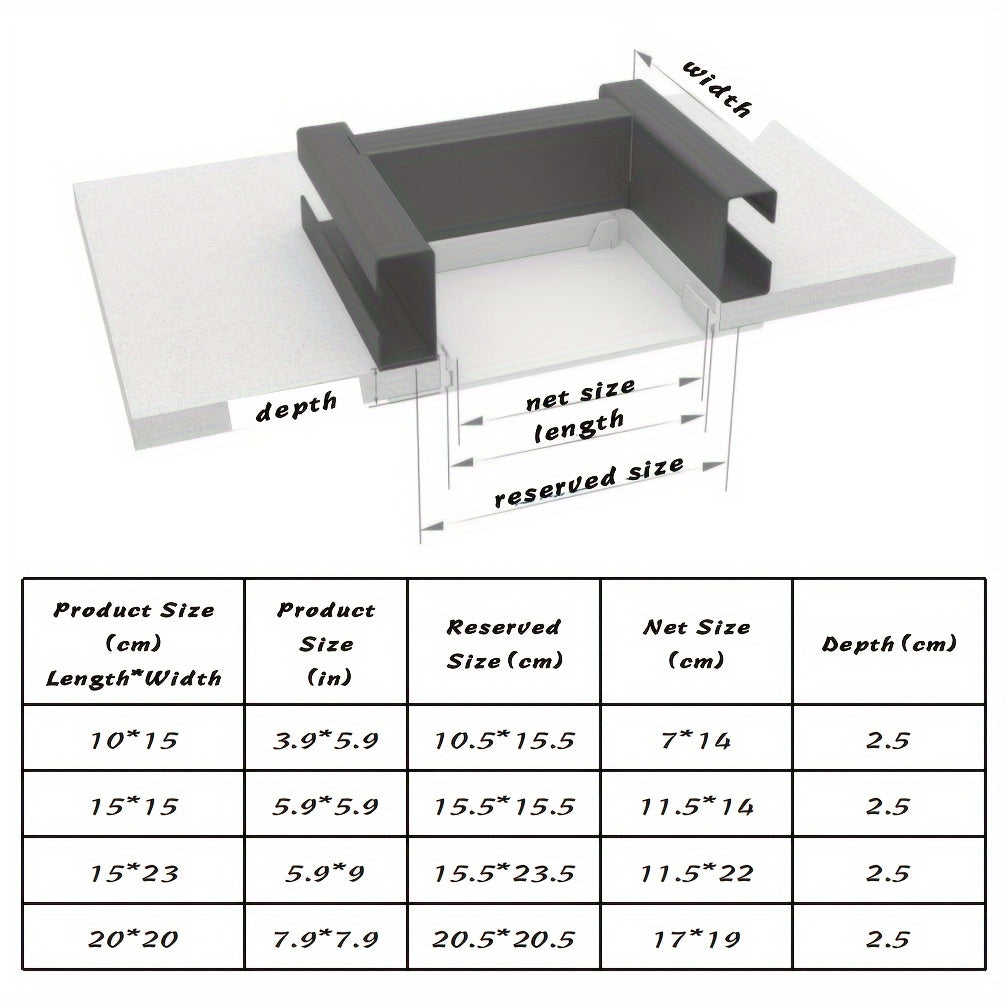 1pc Plastic Repair Mouth With Door Frame Dry Wall Repair Panel