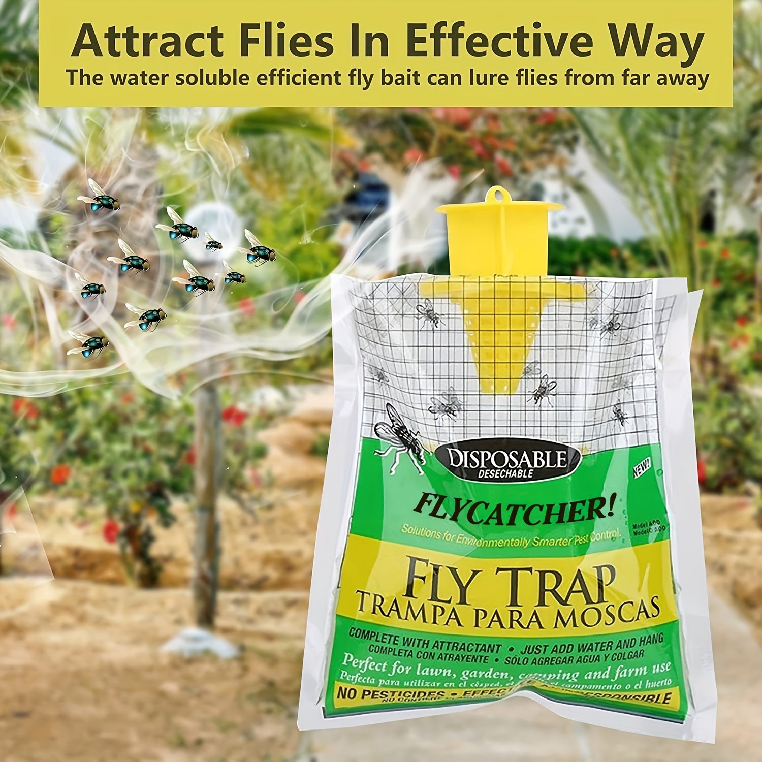 Hanging Fly Traps Fly Bags Disposable Fly Traps Pest Control