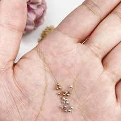 300pcs 2mm Metal Spacer Beads for DIY Bracelet Making