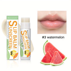 SPF 30 Lip Balm Pre Makeup Base Watermelon Banana Coconut Flavours