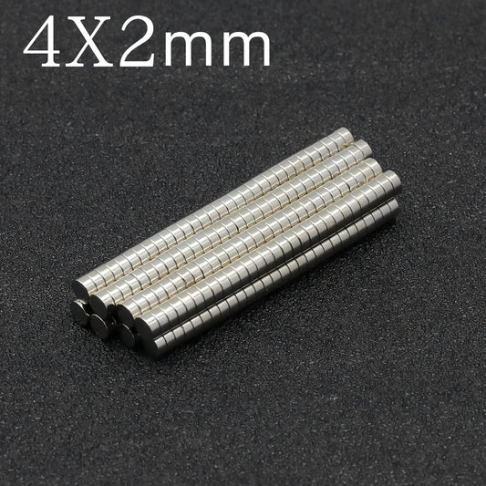 50pcs 4x2mm Neodymium Magnets Small Round Strong Magnet Disc