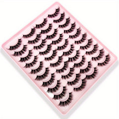 3D Faux Mink Lashes Natural Dramatic Volume Eyelash Extension Fluffy Cat Eye