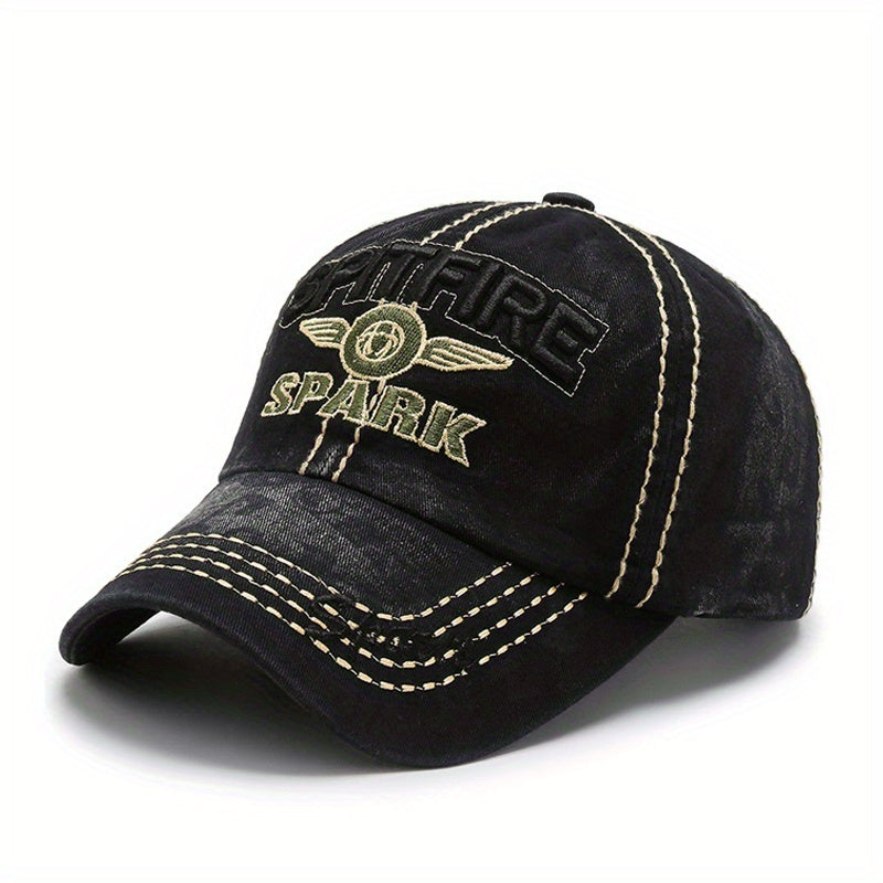 Men's Washed Cowboy Baseball Cap Summer Sun Hat