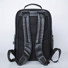 Men's Leather Backpack Casual Business Computer Backpack
