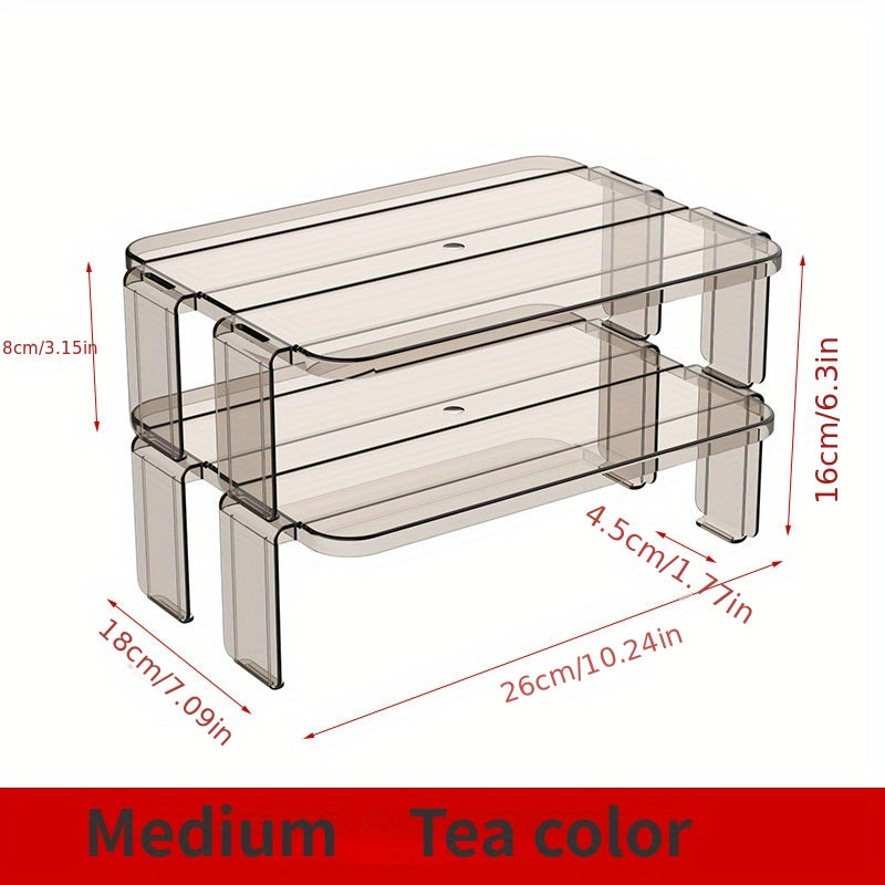 Refrigerator Organizer Shelf Fridge Storage Rack Clear Multilayer Container