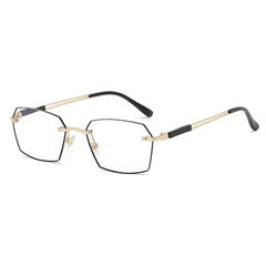 Polygon Clear Lens Anti Eyestrain Reading Glasses for Men Women 1.00-4.00D