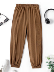 Kid Boy Casual Waffle Textured Elasticized Pants