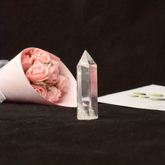 Healing Crystal Wand Amethyst Rose Quartz for Energy and Stress Relief