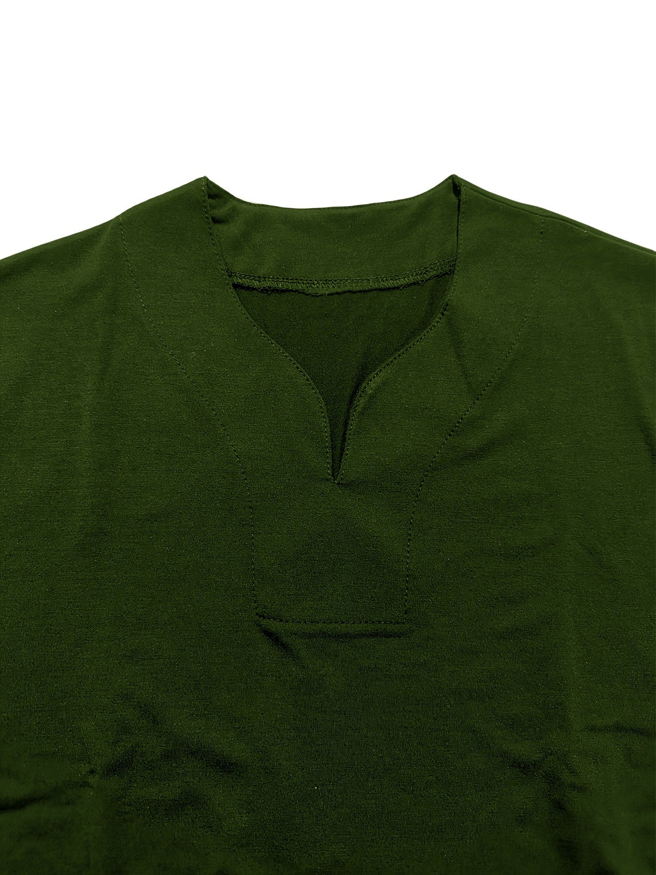 Men's Retro Short Sleeve V-Neck for Outdoor Summer Leisure