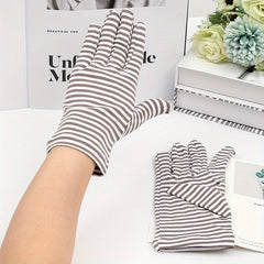 Cotton Sunscreen Gloves for Women and Men - Breathable and Stylish