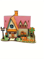 3D Puzzle Cottage Building Kit Sunflower Manor Model DIY Craft Kit