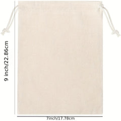 10pcs Drawstring Linen Bundle Pockets for Travel Storage Backpack Bags