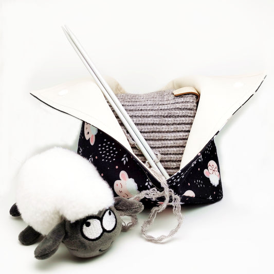 Cartoon Lamb Printing Yarn Storage Cloth Bag Organizer
