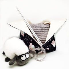 Cartoon Lamb Printing Yarn Storage Cloth Bag Organizer