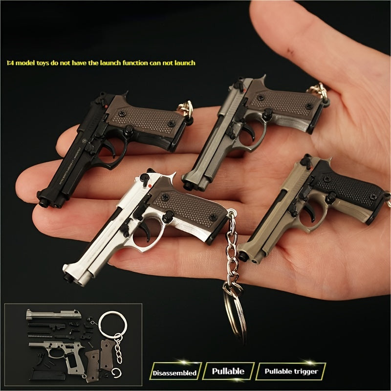 Mini M92F Pistol Toy Model Pendant Removable Assembly Parts