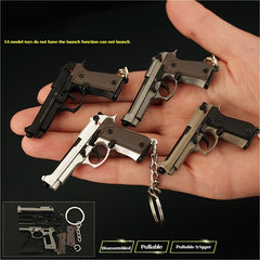 Mini M92F Pistol Toy Model Pendant Removable Assembly Parts