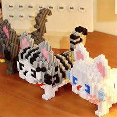 1000 PCS Cat Building Blocks Set DIY Puzzle Construction Toy