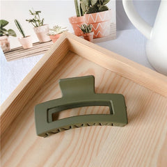 Acrylic Frosted Square Hair Claw Ponytail Holder