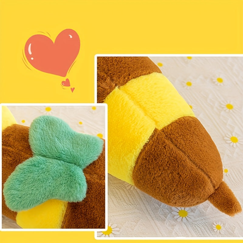 Turtle Bee Plush Toy Transforming Plushie Green Shell & Yellow Body