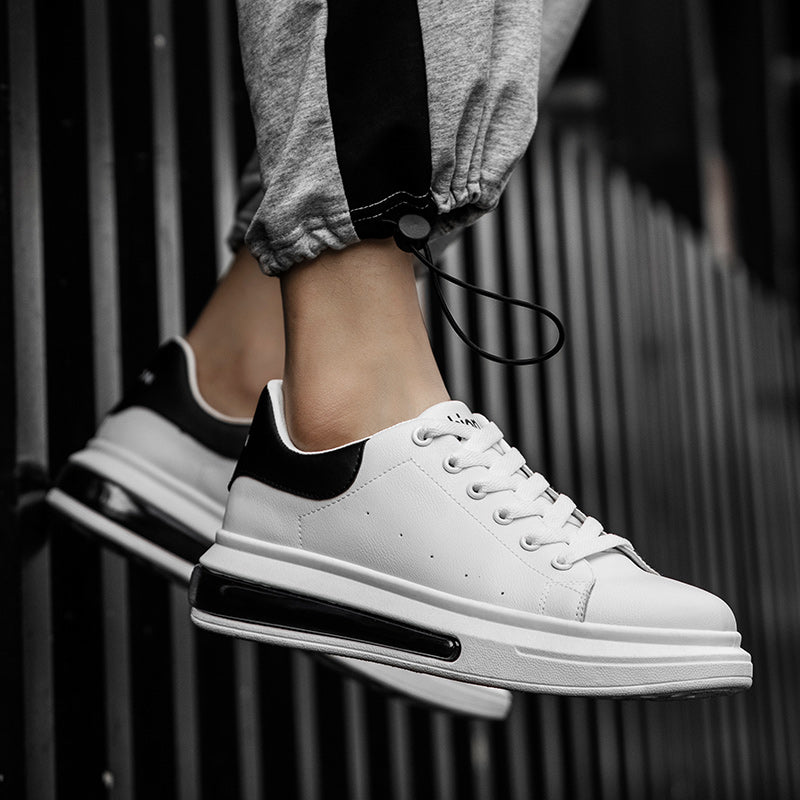 Men's Elevator Shoes Breathable Lace Up Sneakers