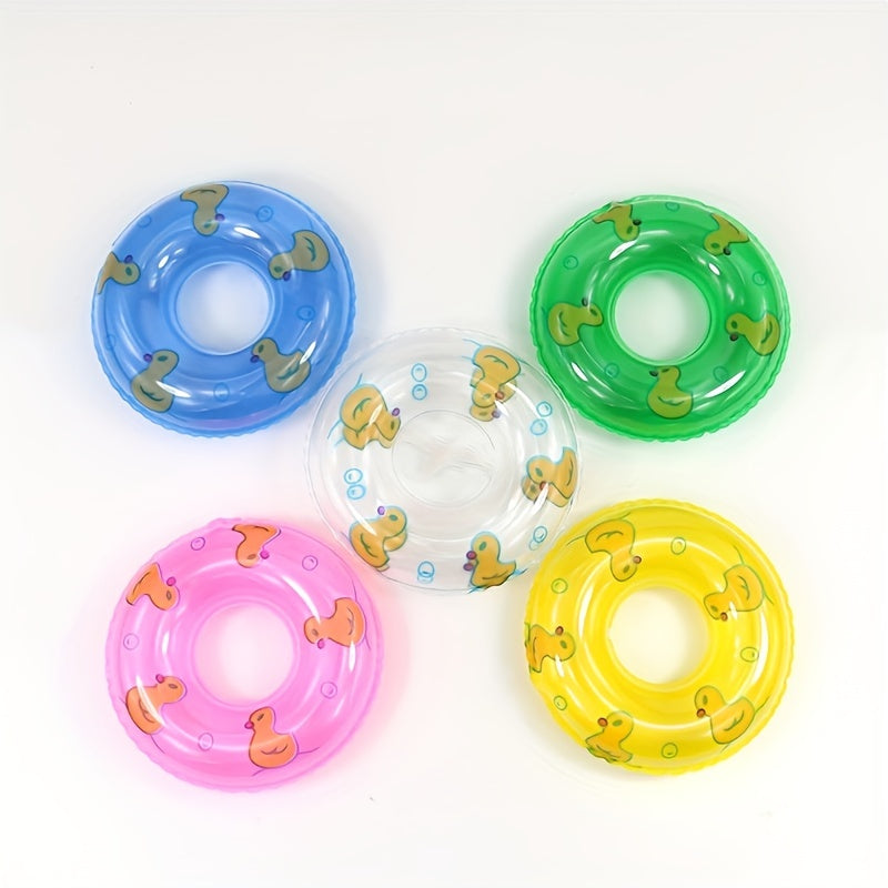 5-Piece Set Inflatable Mini Swimming Ring for Kids Bathtub Water Game