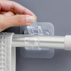 Adjustable Curtain Rod Holder Telescopic Rod Sticky Hanger