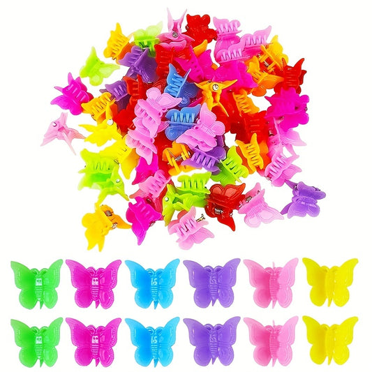50pcs Butterfly Hair Claw Minimalist Accessory