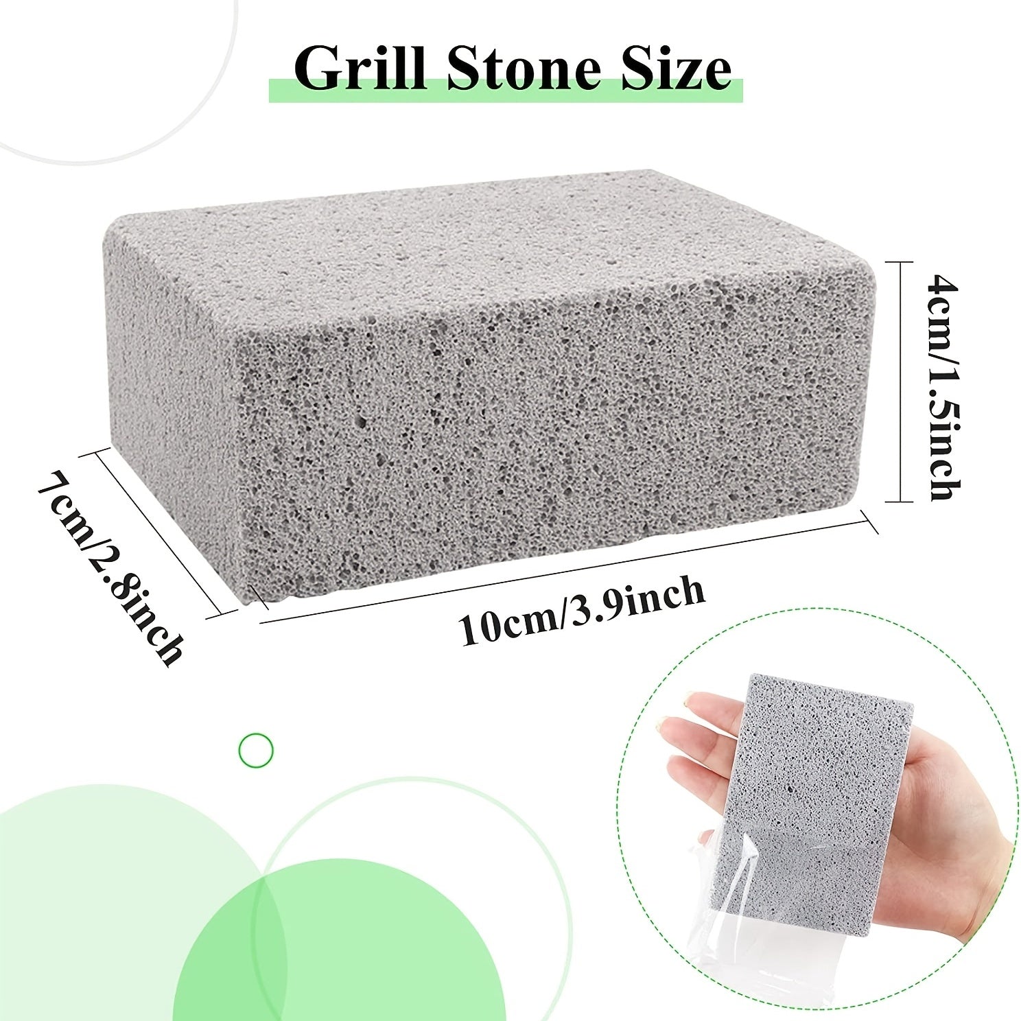 Grill Griddle Cleaning Brick Block for BBQ Stain Removal