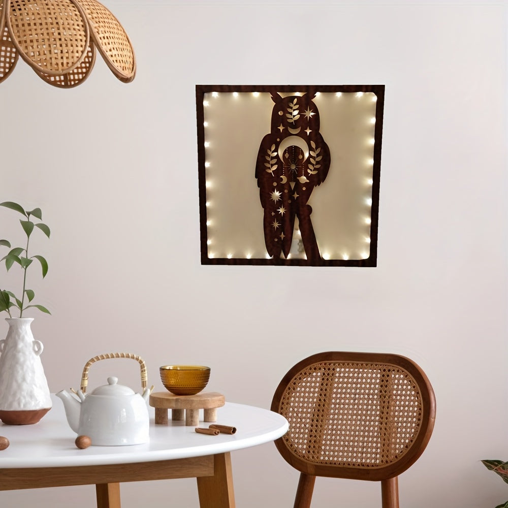 Wooden Flower Series LED Hanging Wall Light