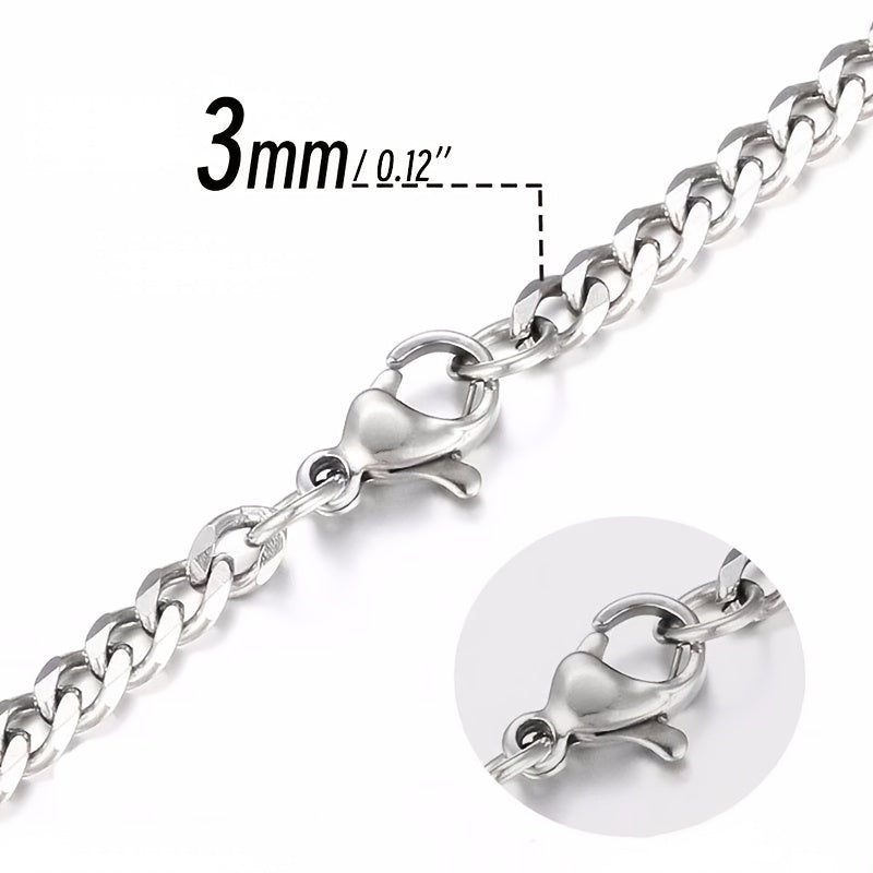 Stainless Steel Chain Men's Link Chokers Necklace