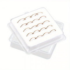 20 Pcs 18K Plated Copper Hoop Nose Ring Set Nose Jewelry
