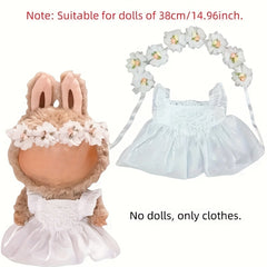 Suit and Wedding Dress Doll Clothing Set for Labubu Dolls