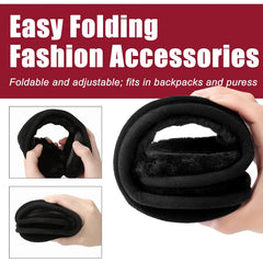 4pcs Winter Earmuffs Ear Warmer Cold Warm Adjustable Earmuffs Women