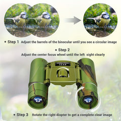 8x21 Compact Binoculars High Definition Lightweight Handheld Telescope