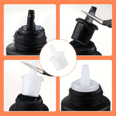 6-Pc Eyelash Glue Replacement Nozzle Caps Set for Lash Bottles
