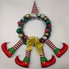 Christmas Clown Door Hanging Wreath
