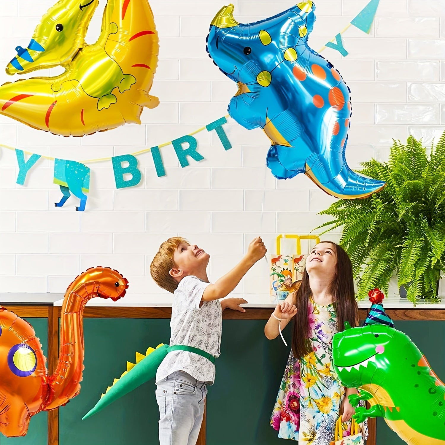 1pc Dinosaur Balloon Cartoon Q Version Large Tyrannosaurus Rex Balloon