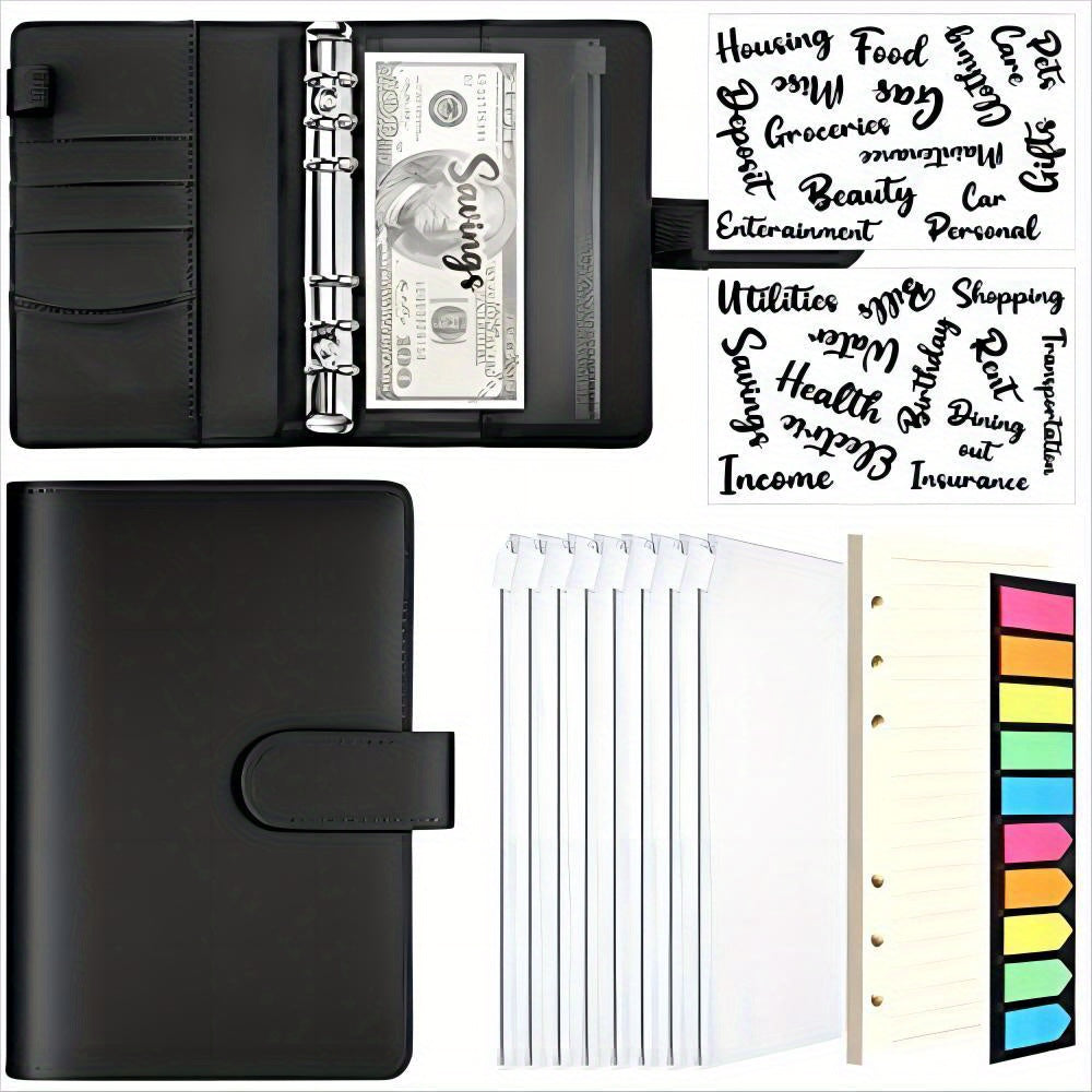 A6 Loose leaf Book Macaron Hand Account Book Cash Budget 6 Holes