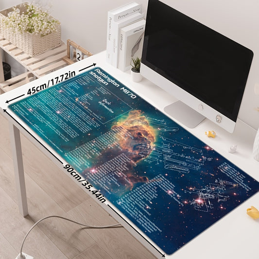 Large Gun Disassembly Pattern Mouse Pad, Non-slip Rubber Base