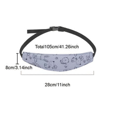 3pcs Infant Car Seat Head Support Cartoon Animal Pattern Headband