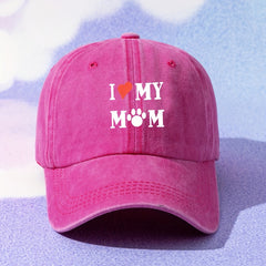 Mom Washed Baseball Cap Outdoor Sunshade Peaked Cap