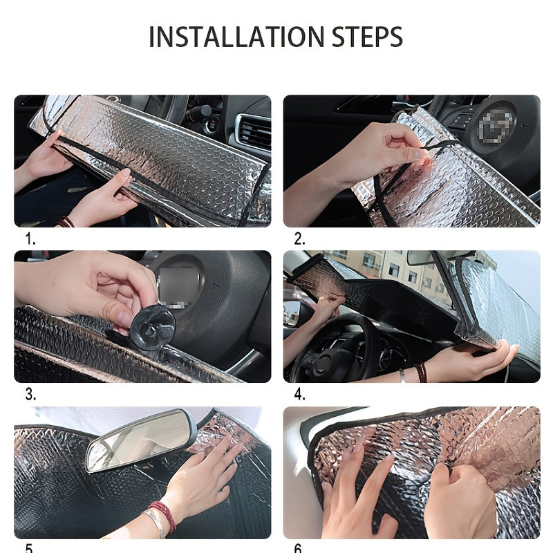Car Sun Shade Curtain Sunscreen Heat Insulation Blackout