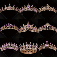 Rhinestone Crystal Crown Wedding Hair Accessory