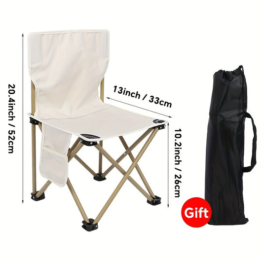 Metal Folding Chair Portable Picnic Moon Chair Outdoor Camping Gear