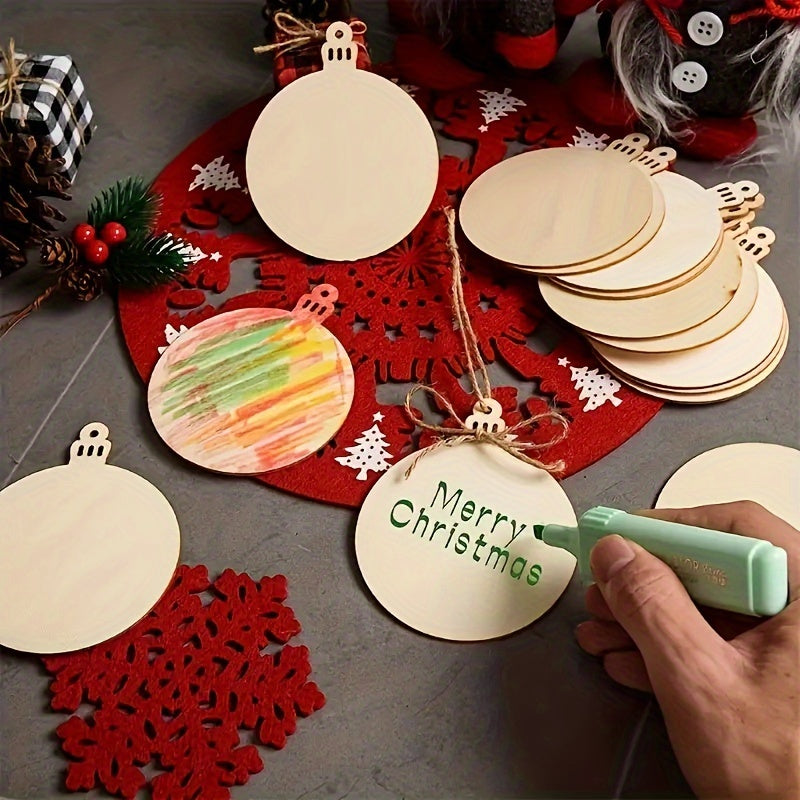 Round Wooden Circle Blank Wooden Board DIY Wooden Decorations