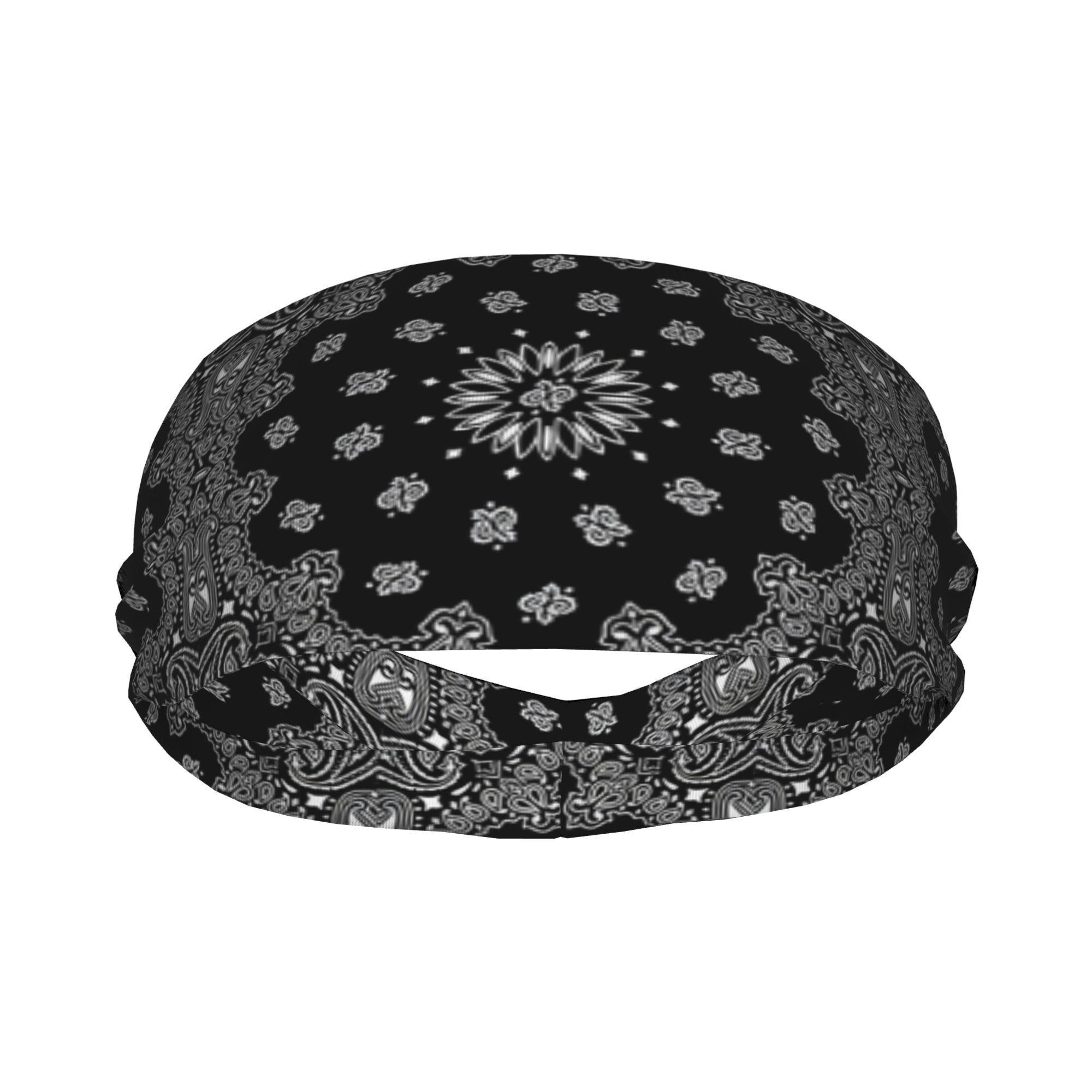 Retro Paisley Unisex Sports Headband Sweat Wicking Stretchy Polyester