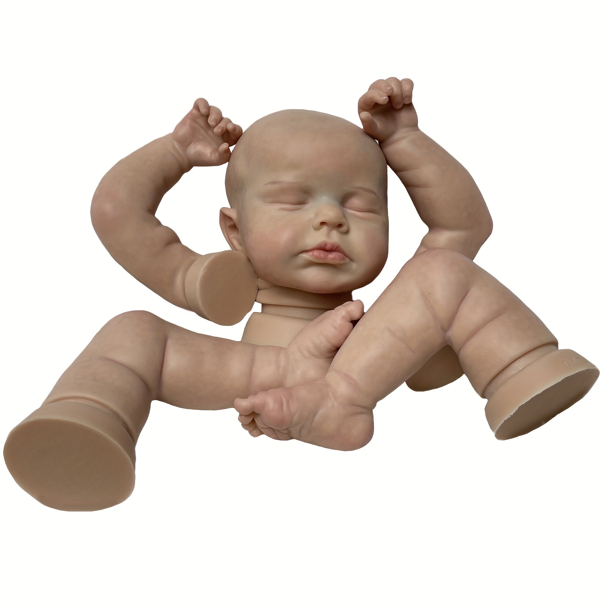 Soft Solid Silicone Reborn Doll Kit, Perfect Gift for Lifelike Baby Doll