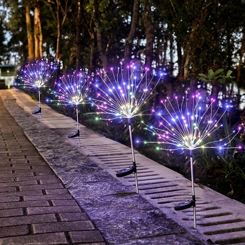 200LED Solar Firework Lights 8Modes Waterproof Solar Outdoor Garden Lights